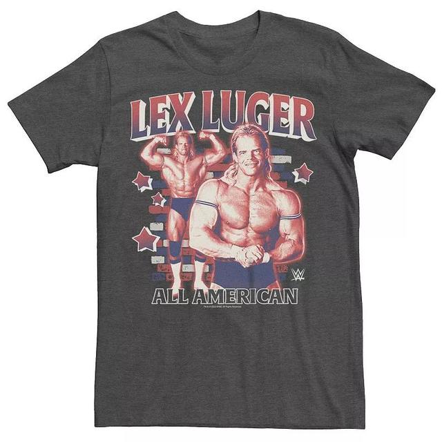 Mens WWE Lex Luger All American Graphic Tee Grey Heather Product Image