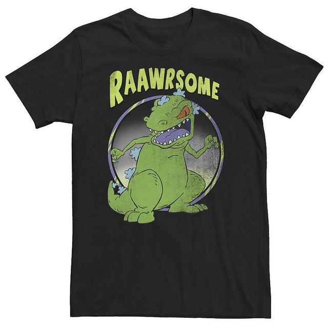 Big & Tall Nickelodeon Rugrats Reptar Raawrsome Circle Portrait Tee, Mens Black Product Image