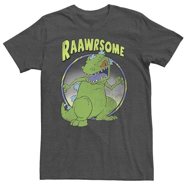 Big & Tall Nickelodeon Rugrats Reptar Raawrsome Circle Portrait Tee, Mens Dark Grey Product Image