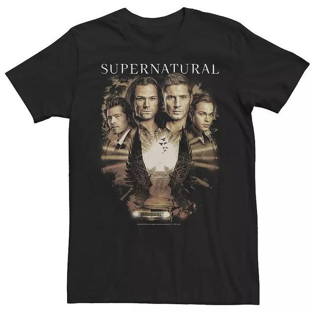 Mens Supernatural Main Cast Collage Poster Tee Product Image