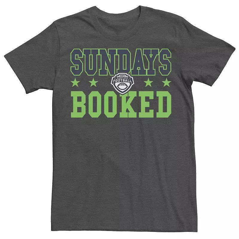 Mens ESPN Fantasy Football Sundays Booked Green Logo Tee Product Image