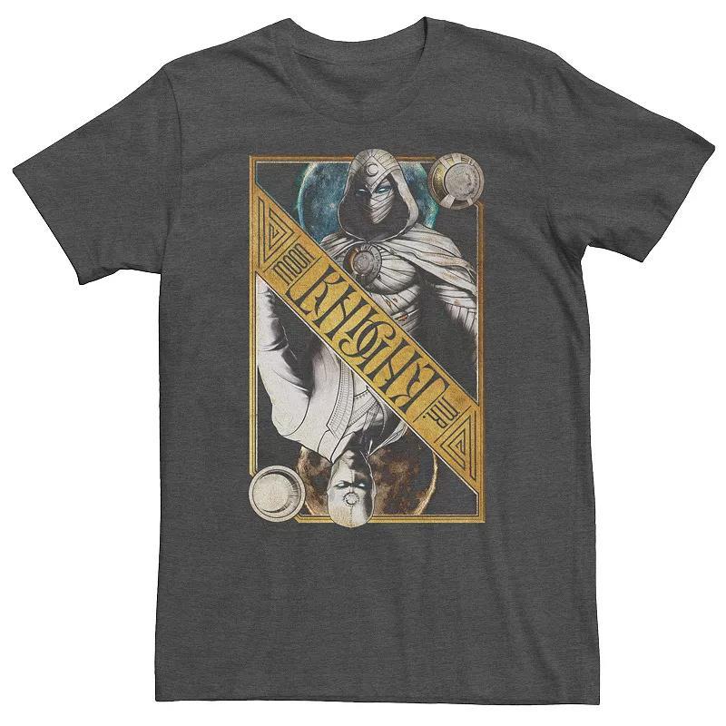 Big & Tall Marvel Moon Knight Dual Card Tee, Mens Grey Heather Product Image