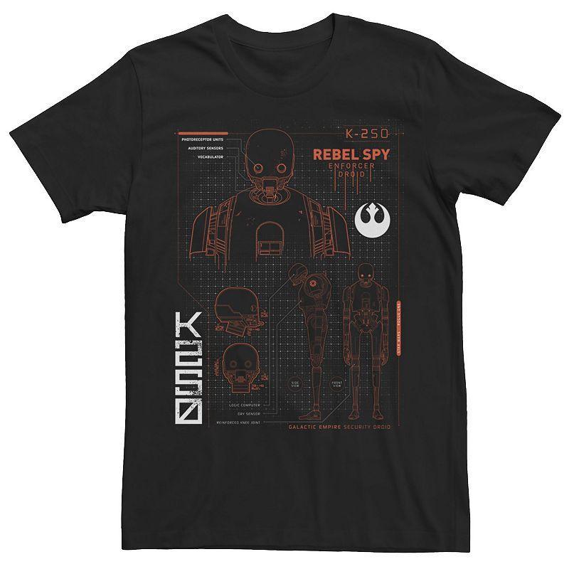 Mens Star Wars K2SO Schematic Tee Product Image