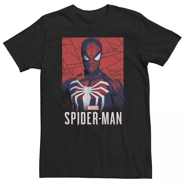 Big & Tall Marvel Spider-Man Game Logo Portrait Tee, Mens Product Image