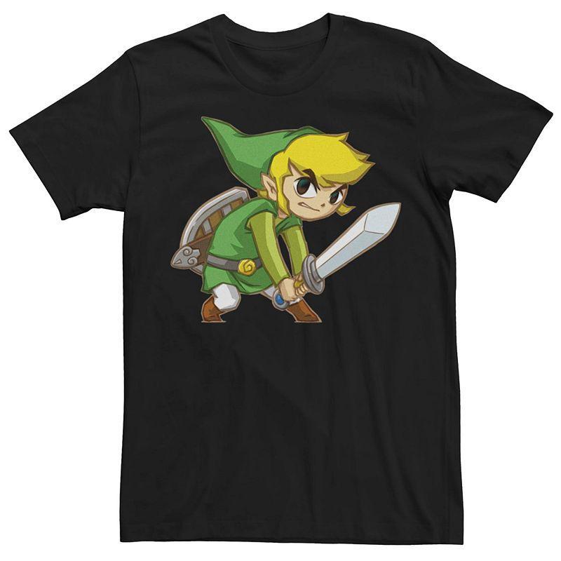 Mens Nintendo Legend Of Zelda Link Tee Black Product Image