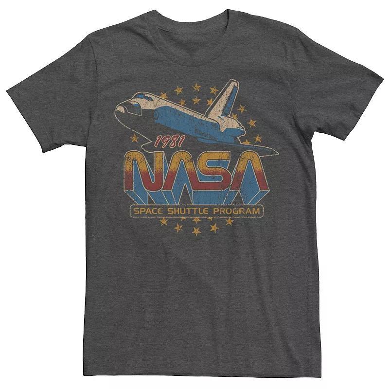 Mens NASA Space Shuttle Program 1981 Tee Grey Heather Product Image