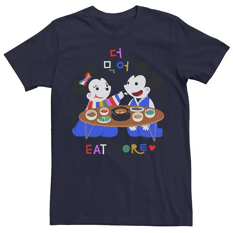 Mens Disney Mickey Mouse & Minnie Mouse Tee Blue Product Image