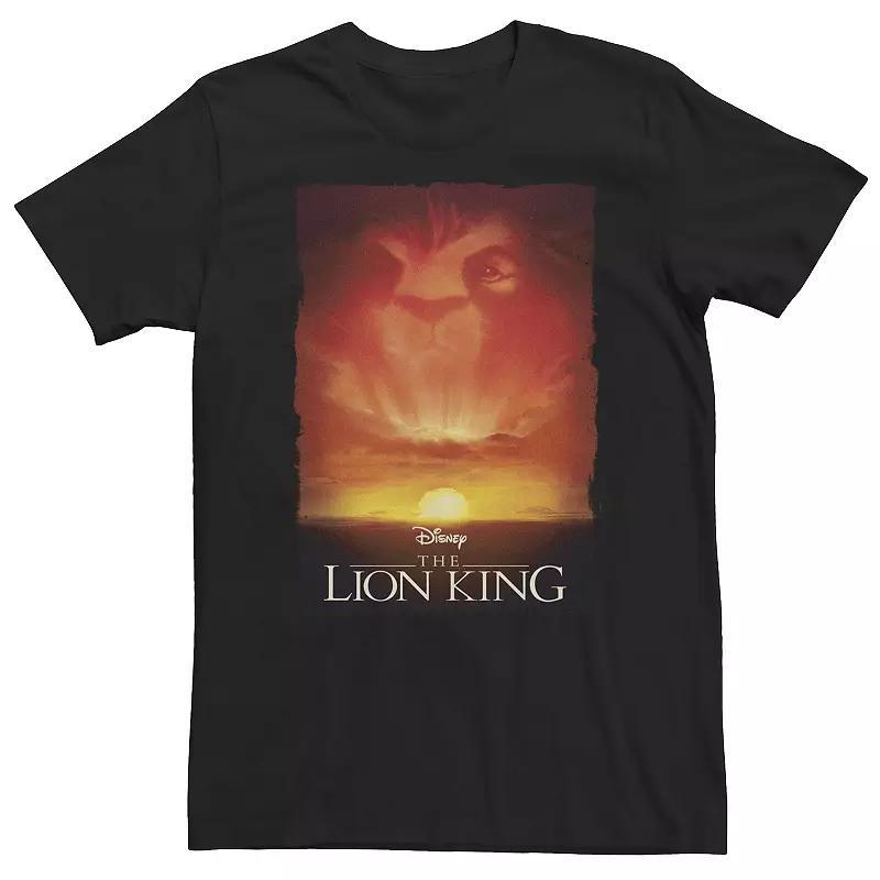 Big & Tall Disney The Lion King Movie Poster Mufasa Sunset Tee, Mens Product Image