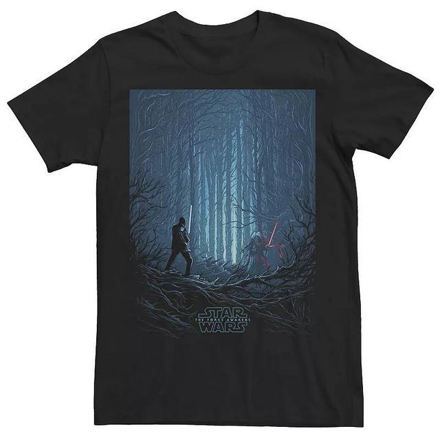 Mens Star Wars The Force Awakens Battle In The Woods Graphic Tee Product Image