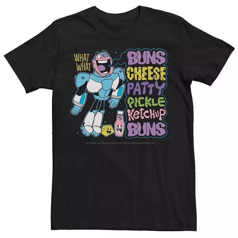 Mens DC Comics Teen Titans Go! Cyborg Burger List Tee Product Image