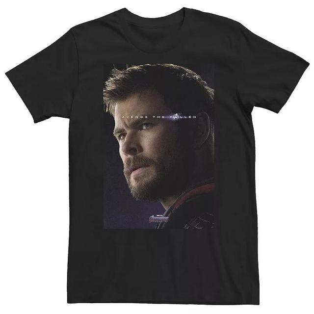 Mens Marvel Captain America List Tee Blue Product Image