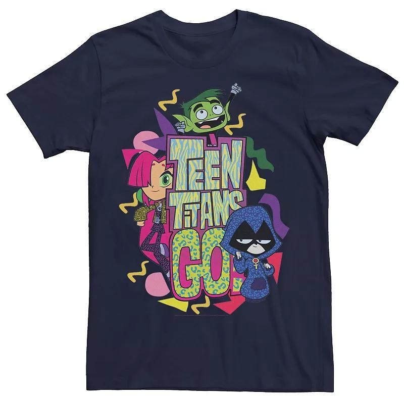 Mens DC Comics Teen Titans Go! Raven & Starfire Paint Splatter Tee Product Image