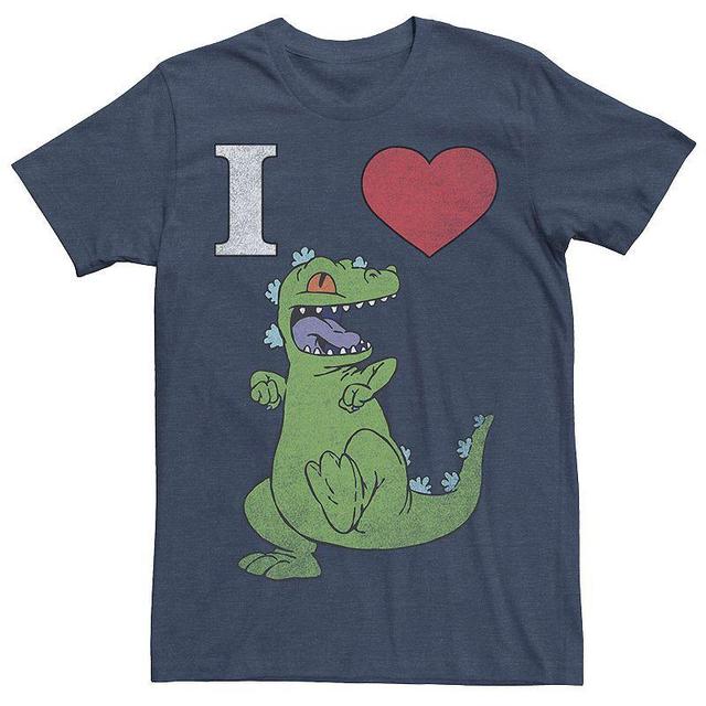 Mens Nickelodeon RugRats I Love Reptar Tee Blue Product Image