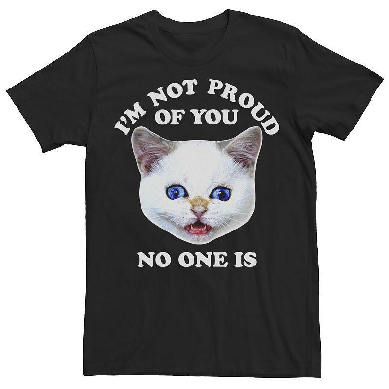 Mens Im Not Proud Of You Crossed Eyed Kitten Graphic Tee Product Image