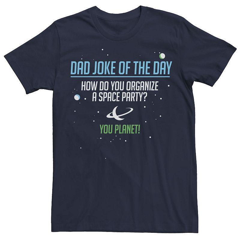 Mens Dads Joke of the Day Tee Blue Product Image