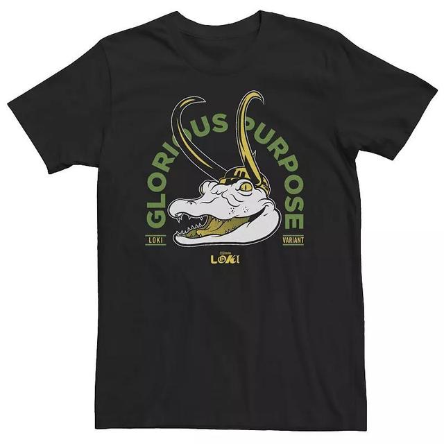 Big & Tall Marvel Loki Alligator Loki Glorious Purpose Big Head Tee, Mens Product Image