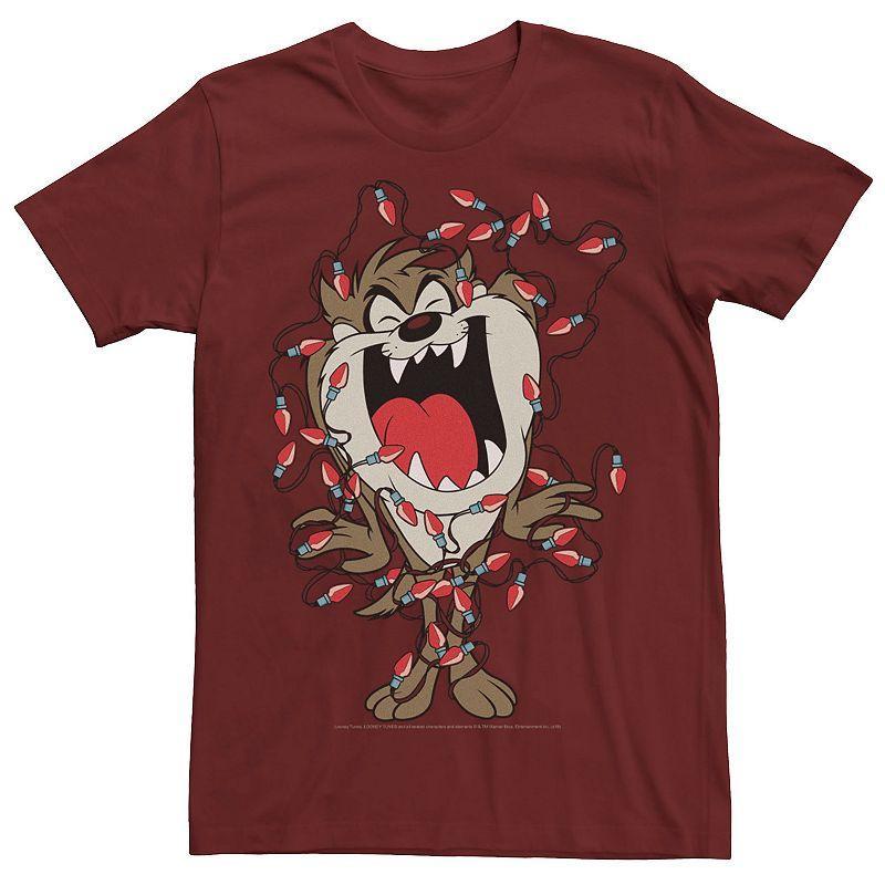 Mens Looney Tunes Light Up Taz Short Sleeve T-shirt Product Image