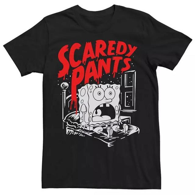 Mens Nickelodeon SpongeBob SquarePants Halloween Scaredy Pants Graphic Tee Product Image