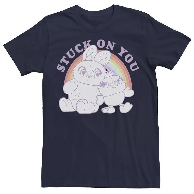 Mens Disney / Pixar Toy Story 4 Ducky & Bunny Stuck On You Tee White Product Image