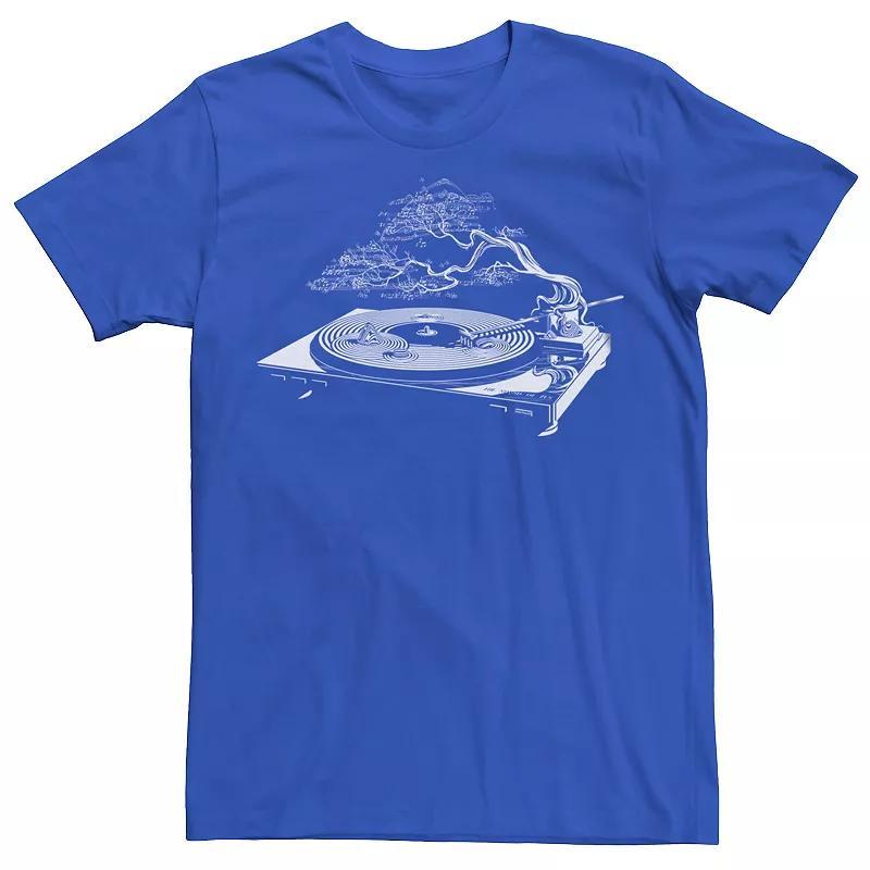 Mens The Geometry Of Sunrise Graphic Tee Blue Product Image