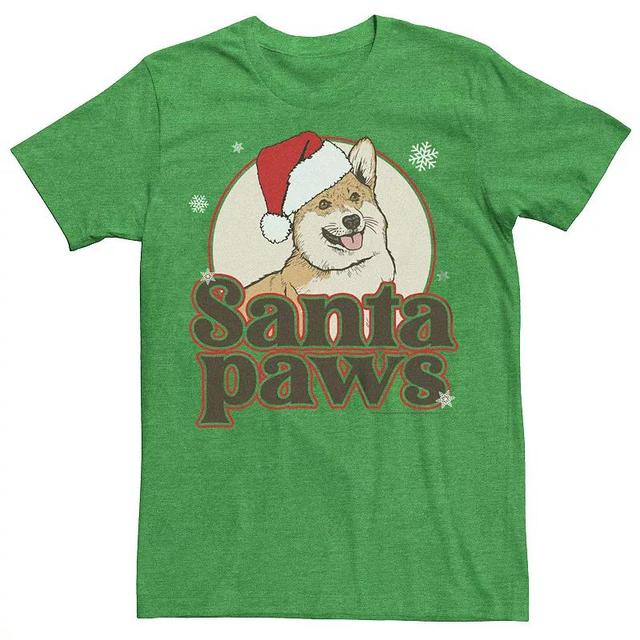 Mens A Dogs Purpose Santa Paws Graphic Tee Kelly Grey Product Image