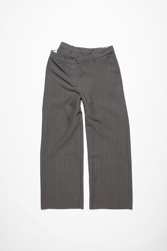 Deconstructed pinstripe trousers Product Image