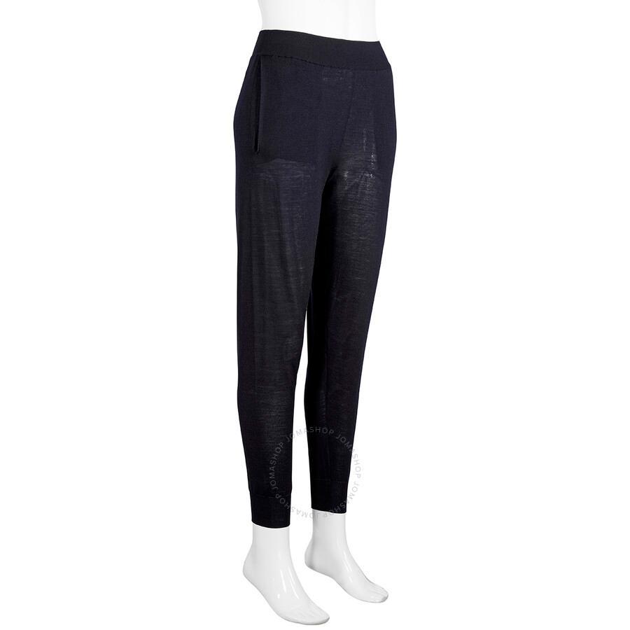 Virgin Wool Tapered Trousers In Blue Product Image