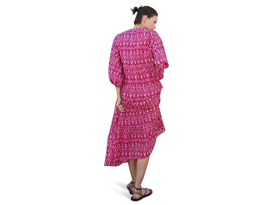 MANGO Blush Dress (Fuchsia) Women's Clothing Product Image