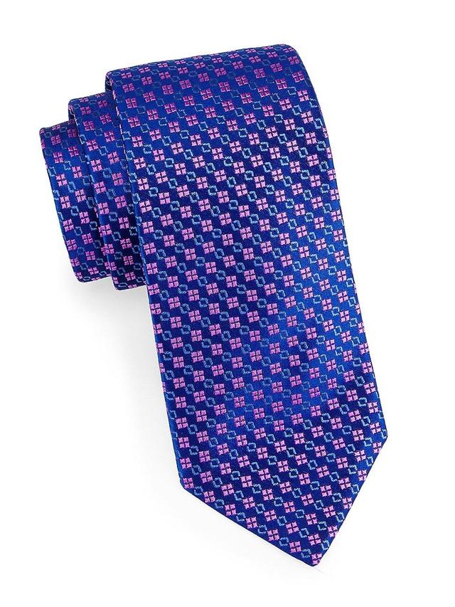 Mens Diagonal Stripe Silk Jacquard Tie Product Image