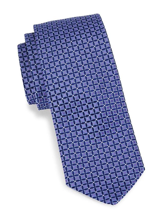 Mens Geometric Silk Tie Product Image