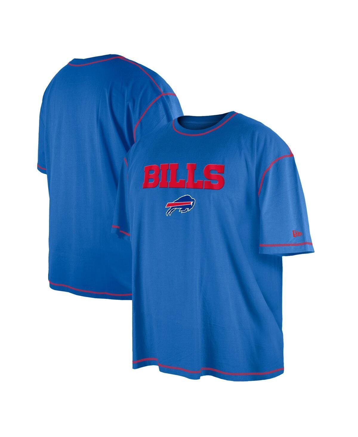 Mens New Era Royal Buffalo Bills Third Down Big & Tall Puff Print T-Shirt Product Image