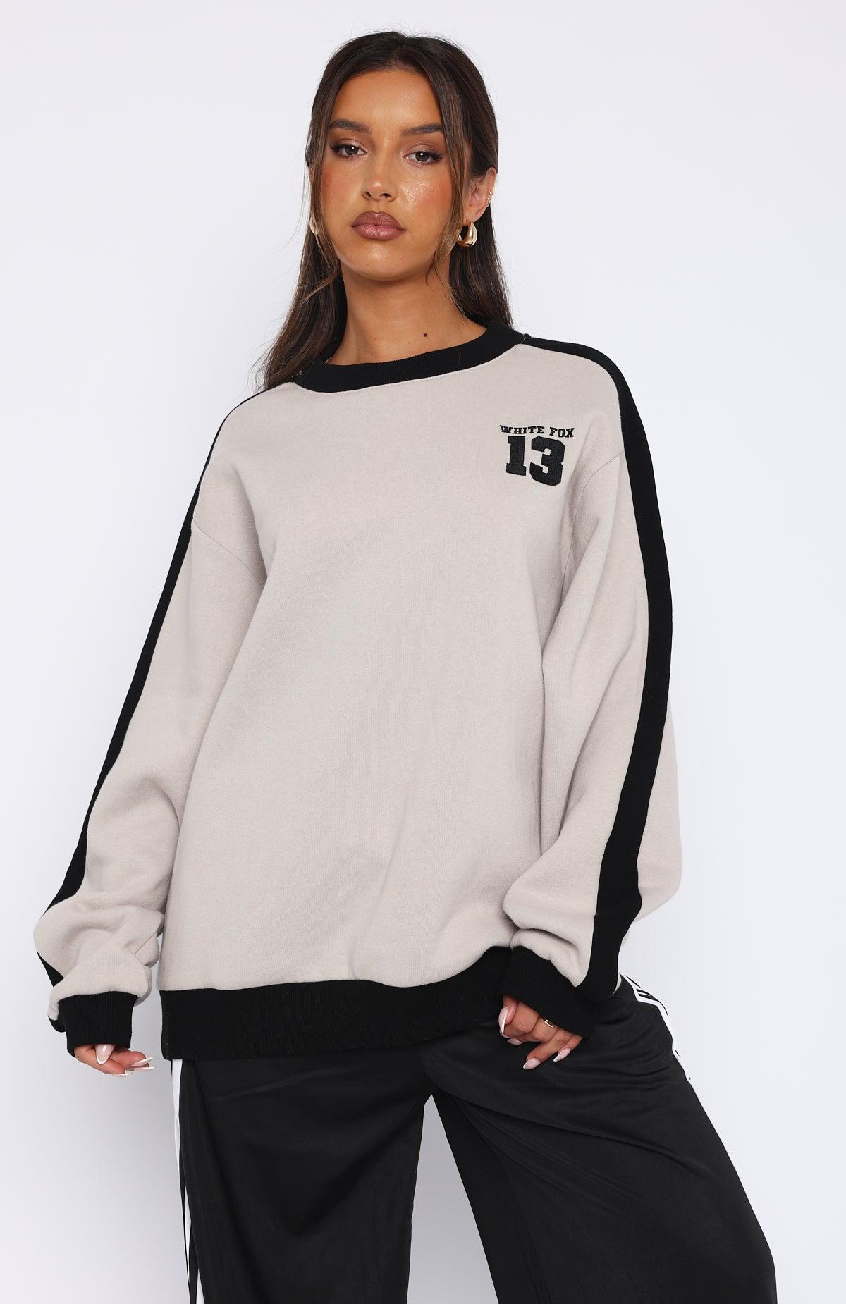 Play For It Oversized Sweater Moon Product Image