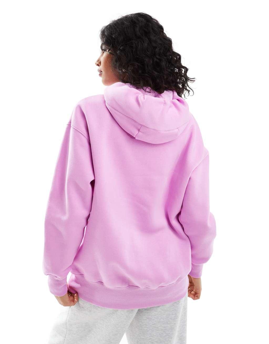 Nike Phoenix Fleece oversized hoodie in pink Product Image