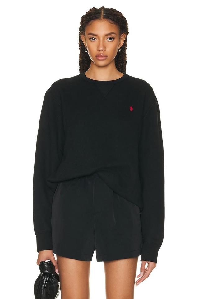 Polo Ralph Lauren Fleece Crewneck in Black Product Image