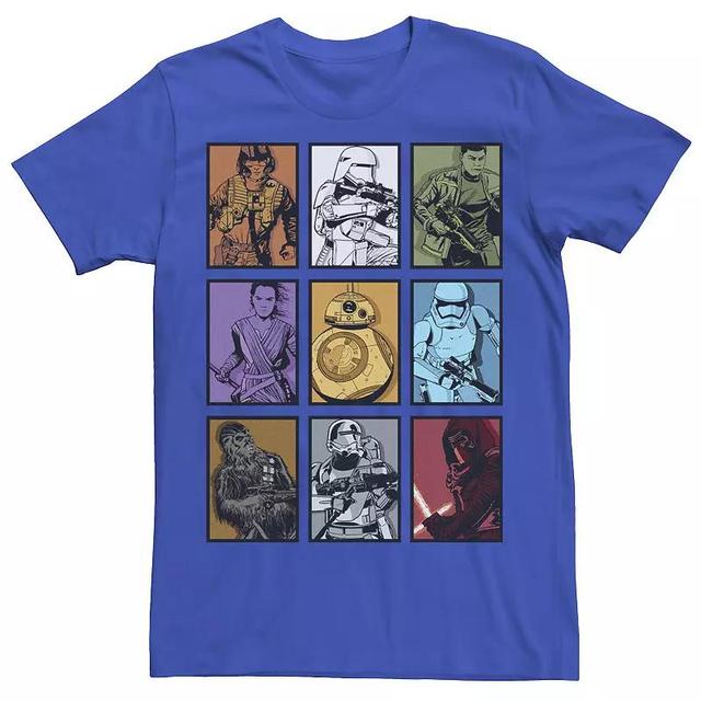 Mens Star Wars Force Awakens Pop Art Poster Graphic Tee Red Grey Product Image