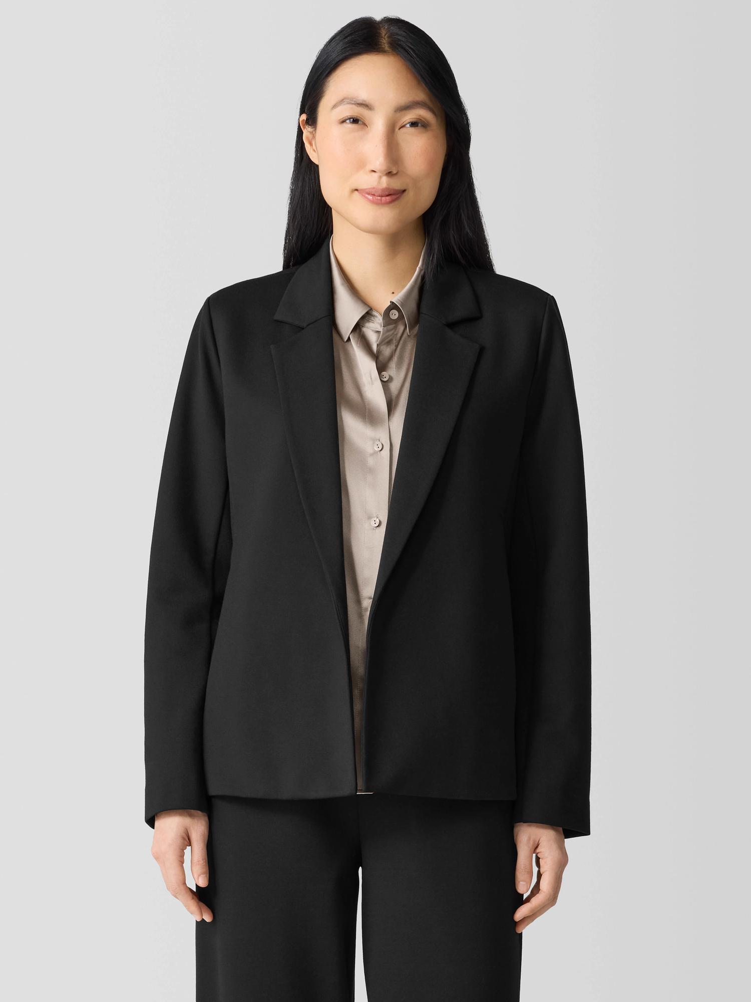 EILEEN FISHER Washable Flex Ponte Notch Collar Blazerfemale Product Image