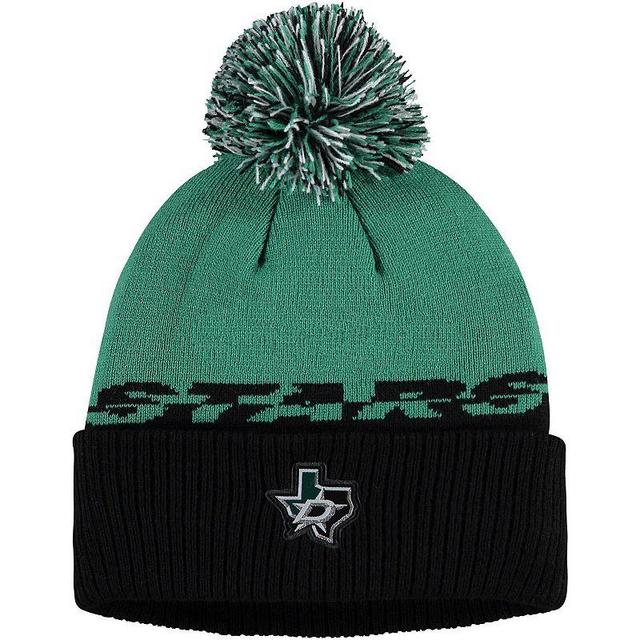 Mens adidas Kelly Green/Black Dallas Stars COLD.RDY Cuffed Knit Hat with Pom Product Image