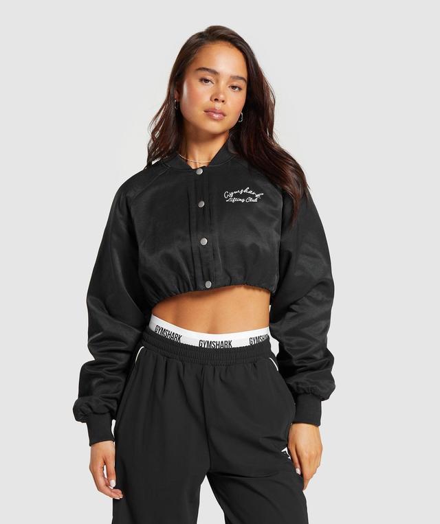 Cropped Bomber Jacket Product Image