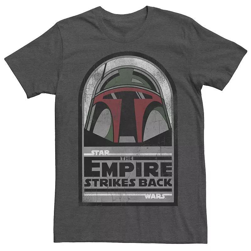 Mens Star Wars The Empire Strikes Back Boba Fett Portrait Graphic Tee Grey Heather Product Image