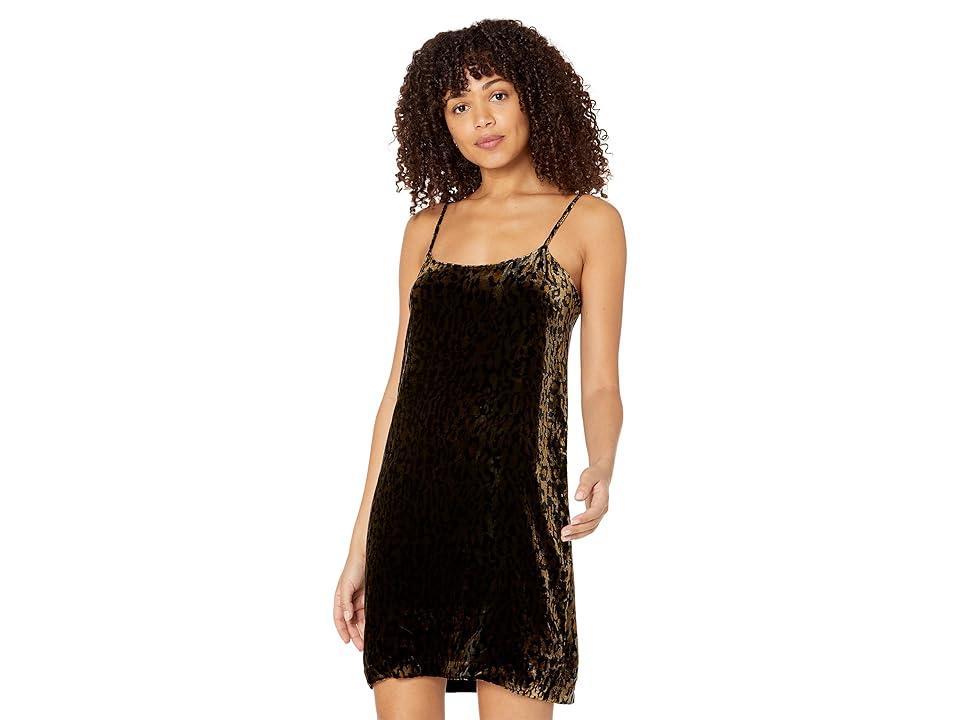 EQUIPMENT Joenna Velvet Slip Dress (True Black Multi) Women's Clothing Product Image