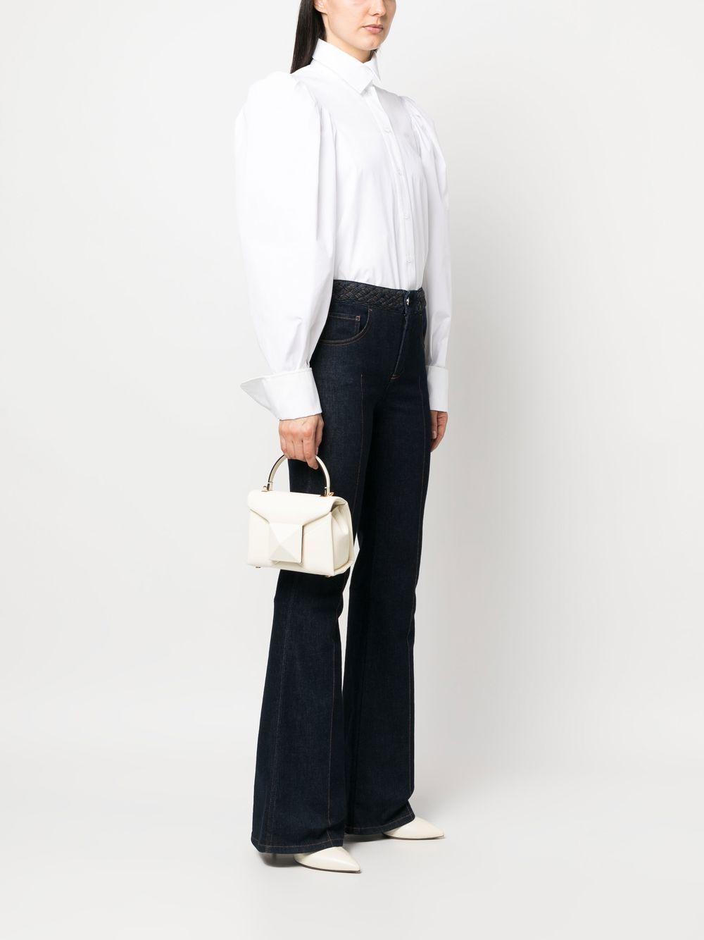 VALENTINO GARAVANI Rockstud Tote Bag In White Product Image