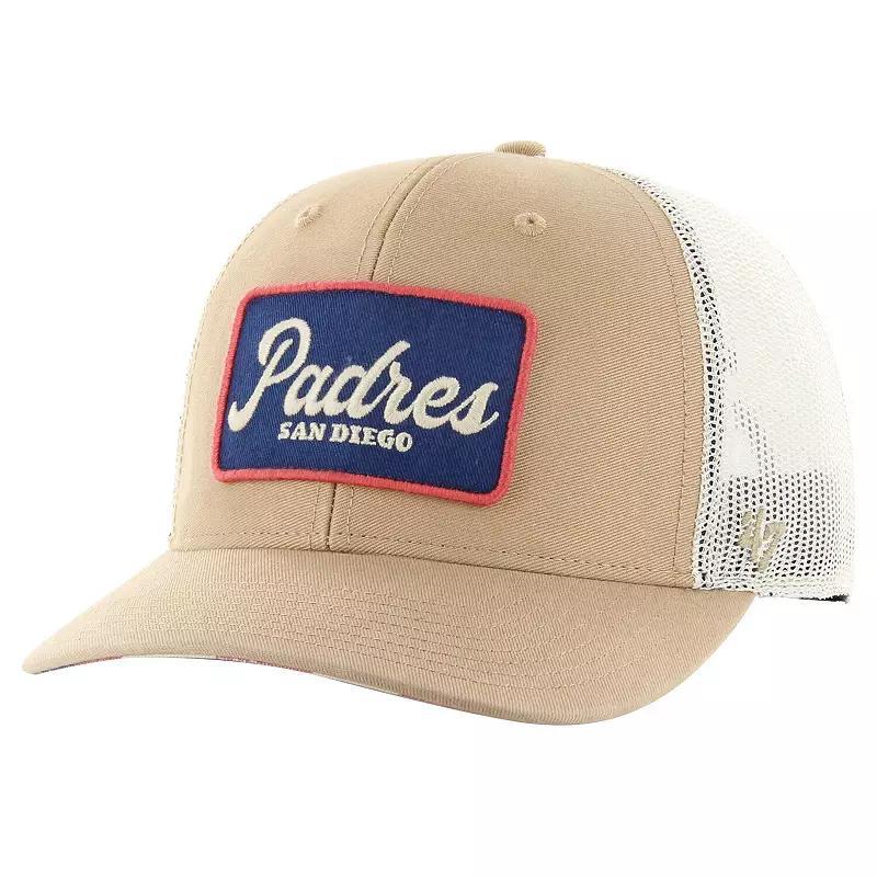 47 Brand Mens Khaki San Diego Padres Glory Daze Trucker Adjustable Hat Product Image