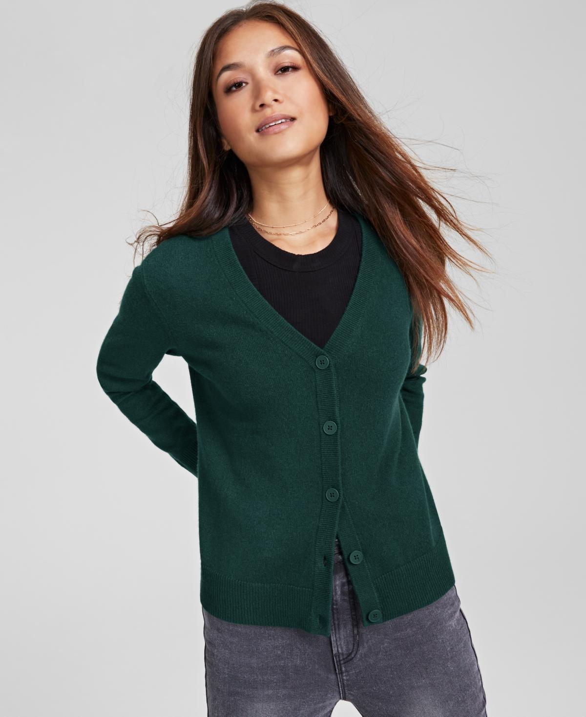 Charter Club Womens 100% Cashmere Cardigan, Created for Macys, Regular & Petites product image