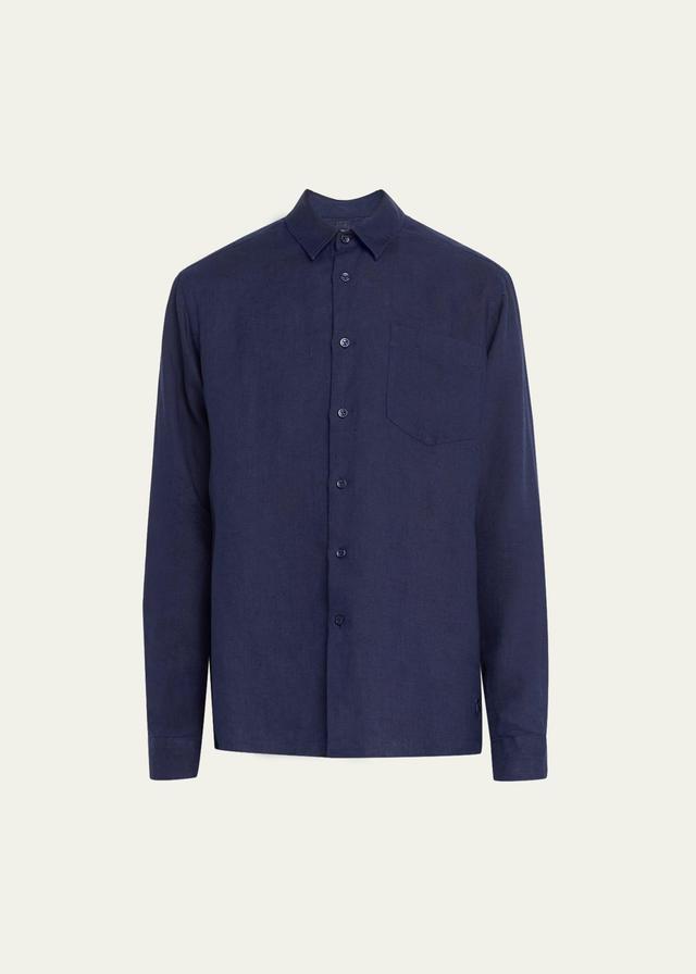 Mens Lagoon Linen Shirt Product Image