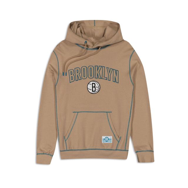 Brooklyn Nets 2023 City Edition Tan Hoodie Male Product Image