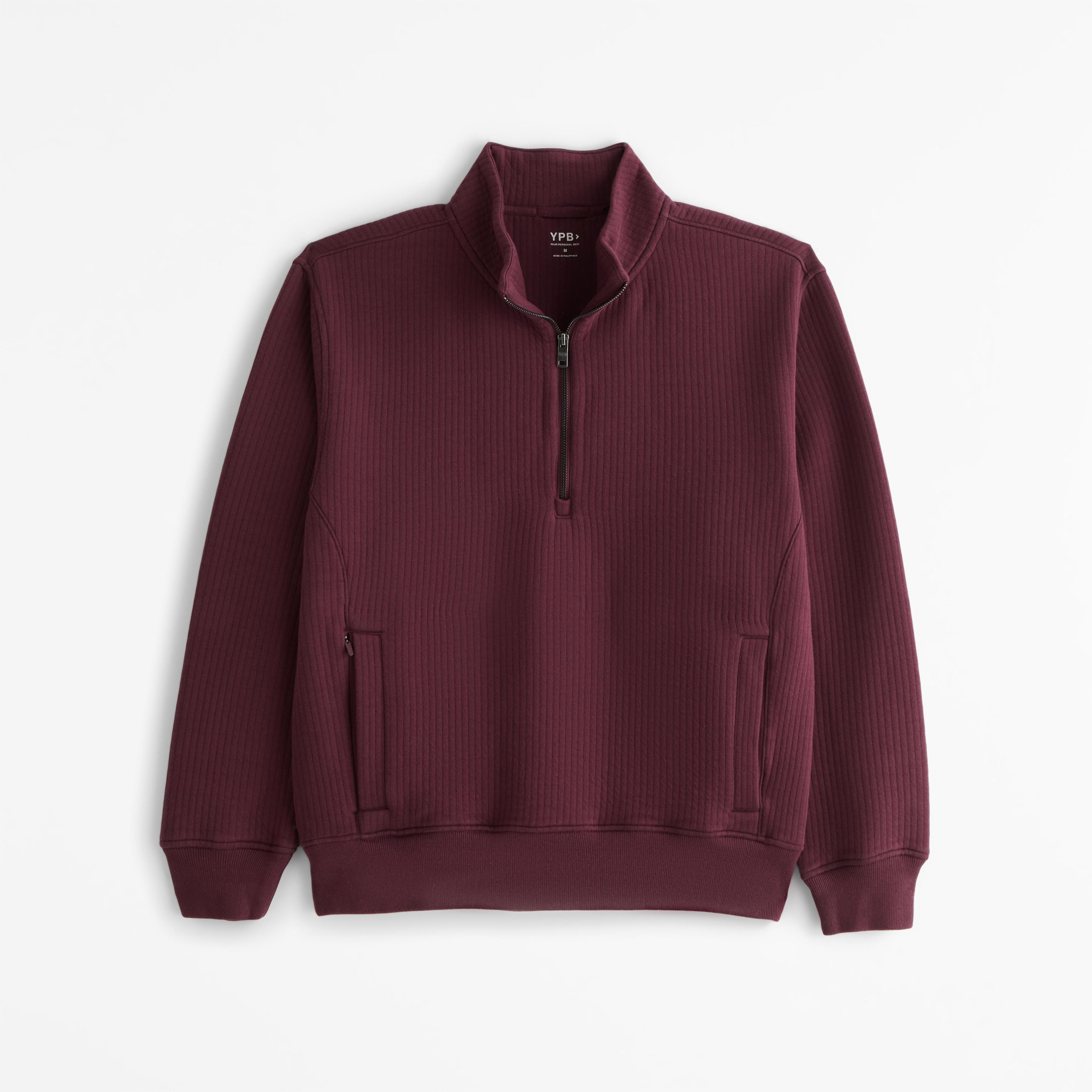 YPB Textured Ribbed Half-Zip Product Image