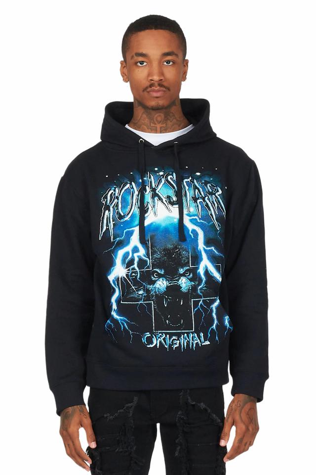 Bolk Black Graphic Hoodie Male Product Image