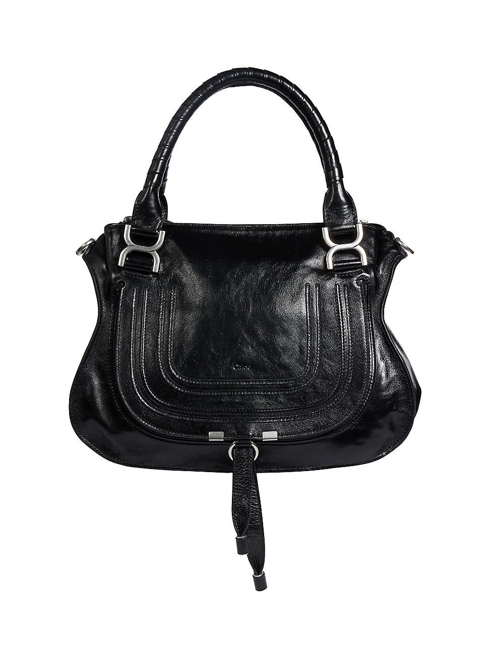 Womens Marcie Medium Leather Satchel Product Image