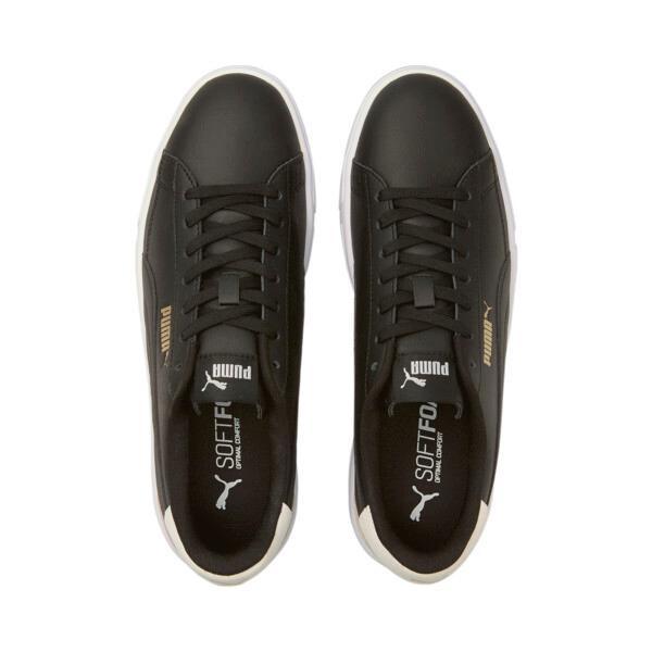 PUMA Serve Pro Men's Sneakers in Black/White/Team Gold Product Image