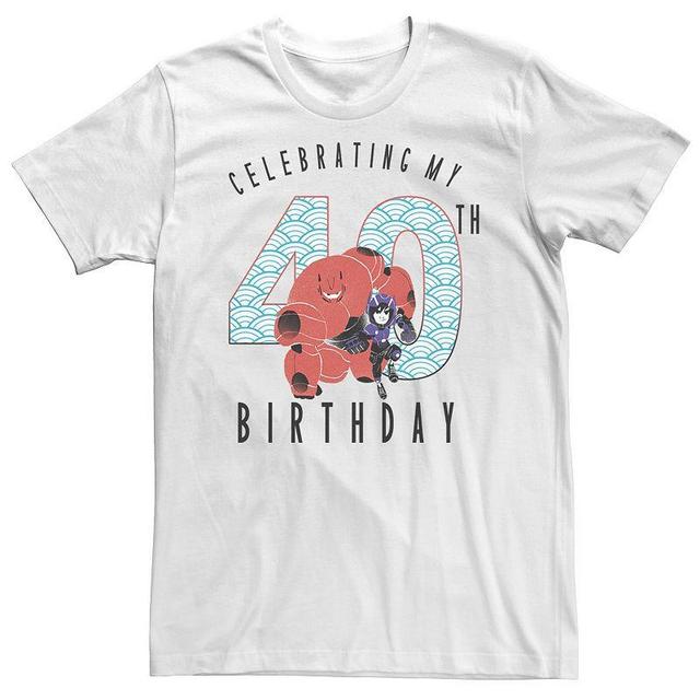 Big & Tall Disney Big Hero 6 Baymax Hiro 40th Birthday Tee, Mens Product Image